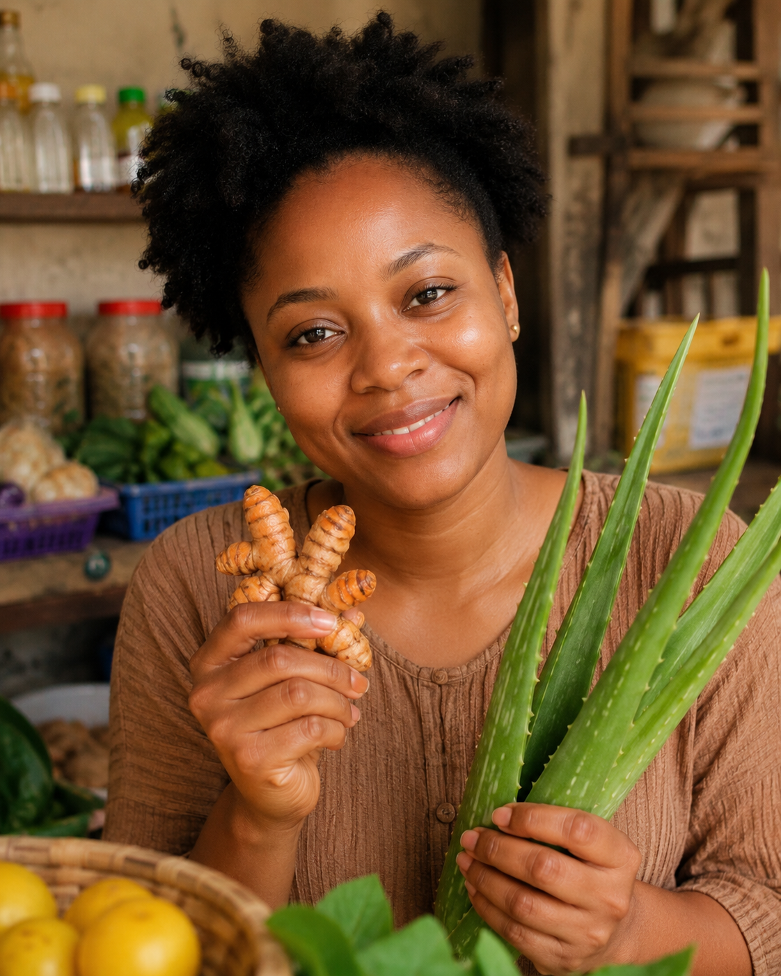 Adaeze with natural ingredients